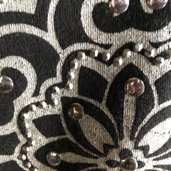 Lili & Q Black Jacket with Mandarin Collar Festival Jacket Boho Clothing Small - Picture 4 of 8